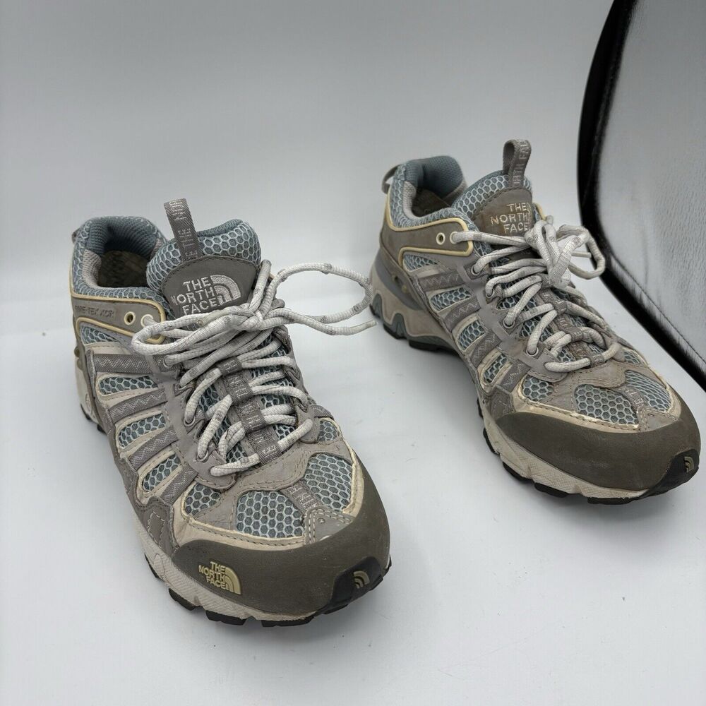 The North Face‎ Sneakers Womens Size 8.5 Gore Tex XCR Hiking Trail Gray D3